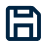 Blue floppy disk floppy diskette icon for digital file storage
